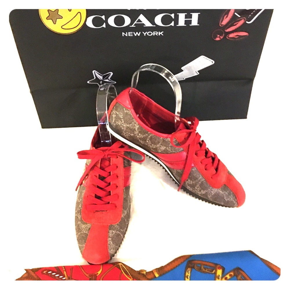 Coach Ivy Red Sneakers